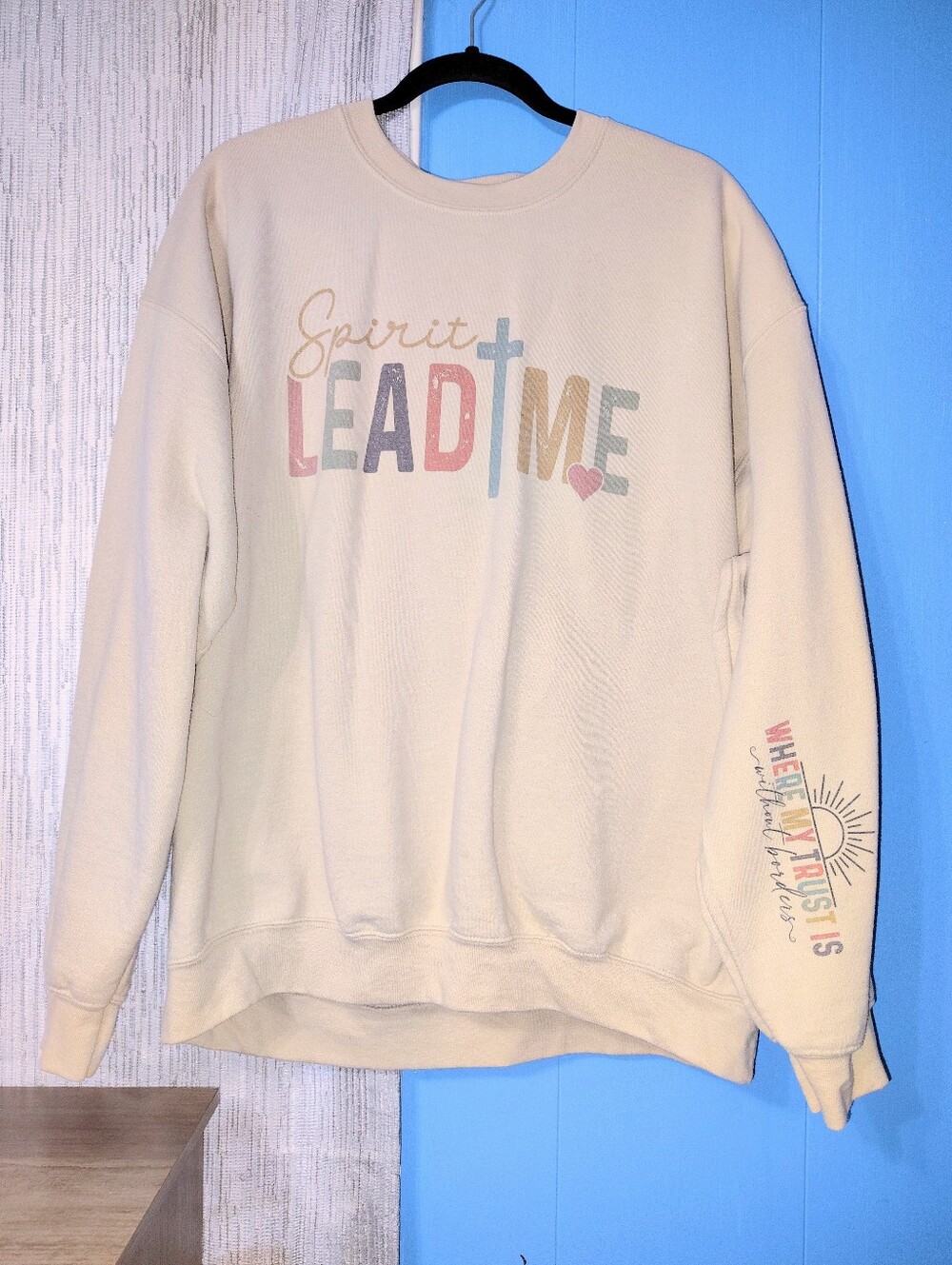'Spirit Lead Me' Fleece Lined Graphic Sweatshirt